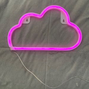 cloud battery operated sign